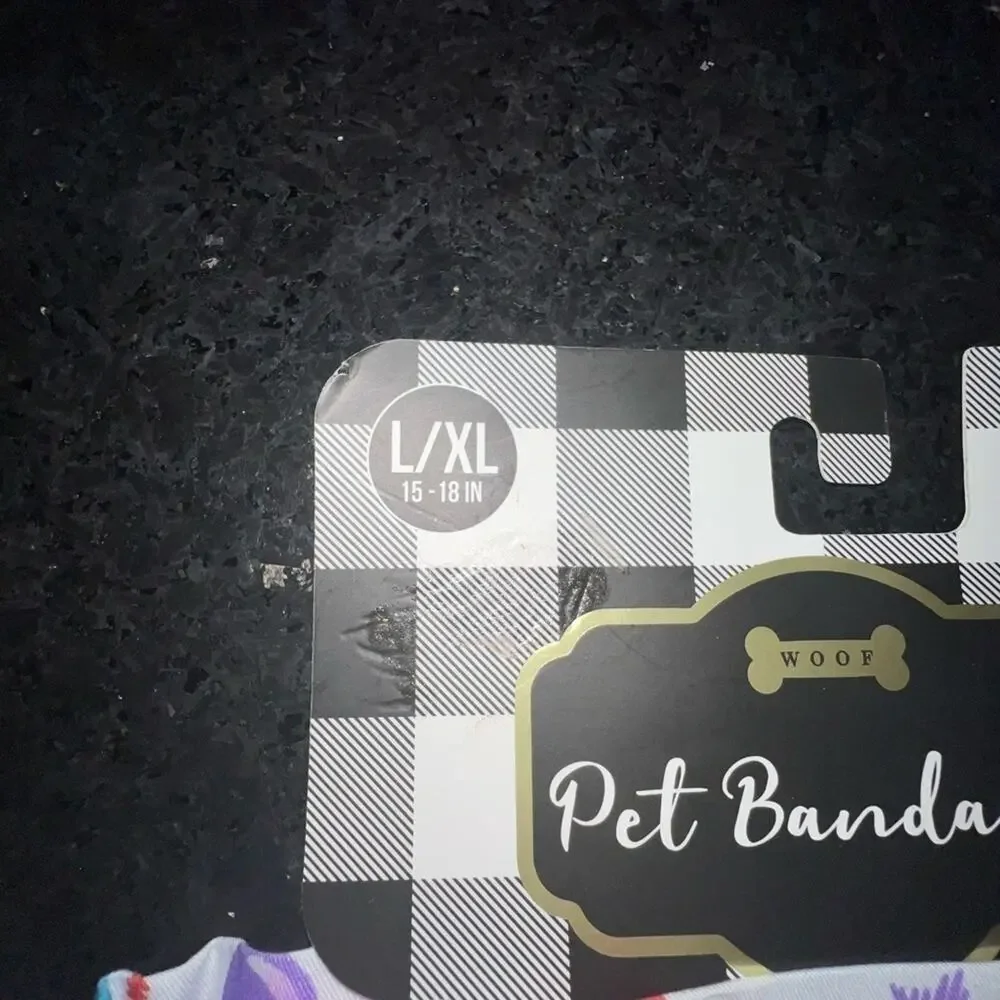 NWT DOG BIRTHDAY BANDANNA SZ L/XL